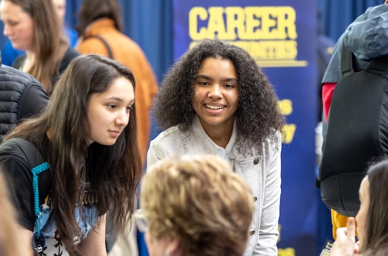 WCC students at a Career Fair